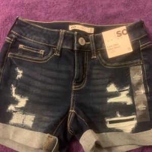 Size 0 womans jean shorts